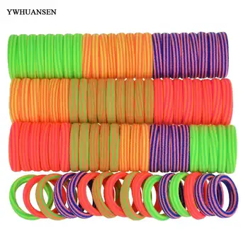 YWHUANSEN 40pcs/lot Hair accessories for girls women Scrunchy Hiar ties for children gum for hair Mix color elastic hair bands