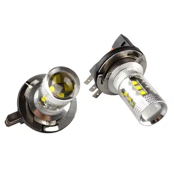 2PCS Hot Sell H15 16 LED 80W Car Auto DRL Daytime Running Lights Lamp Replacement Bulb 800LM Pure White DC12-24V