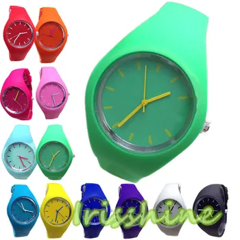 Irissshine #7020 New Silicone Watches Fashion Sports Outdoor Unisex Candy-Color Watch Men women