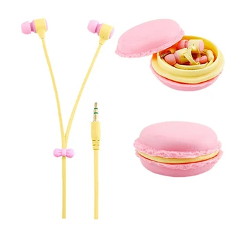 Universal 3.5mm Cute Cartoon Earphone Fashion Design Candy Multicolour Small Earphones Headphones for Music