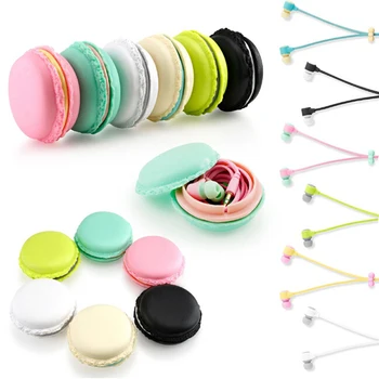 Universal 3.5mm Cute Cartoon Earphone Fashion Design Candy Multicolour Small Earphones Headphones for Music