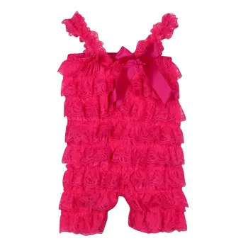 Born Baby Toddler Girl's Ruffle Lace Dresses Petti Sling Rompers Jumpsuit Photo Dress
