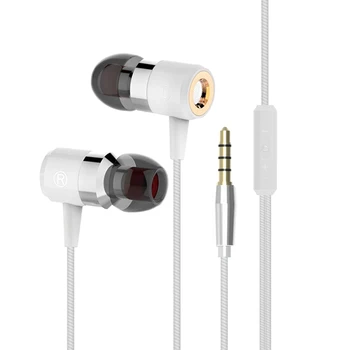 Original PTM M8 Bass Earphone Noise Isolating Hot Sell Earpods Headset with Microphone for Mobile Phone Airpods Earbuds