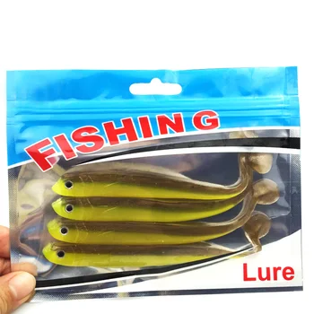 4pcs/lot 128mm/9.2g Vivid Soft Lures Loach Fishing Bait Fishing Worm Fishing Tackle Fishing Lures Swimbait 062