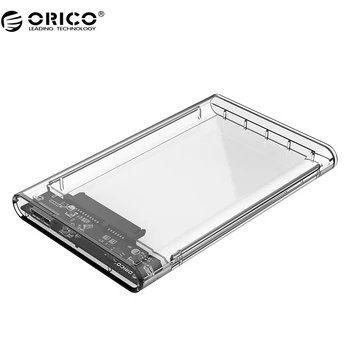 ORICO 2139U3 Hard Drive Enclosure 2.5 inch Transparent USB3.0 Hard Drive Enclosure Support UASP Protocol for 7-9.5 mm HDD
