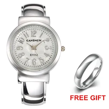 Luxury Silver Watches Women Bracelet Watches Top Brand Stainless Steel Ceasuri Quartz-Watch Ladies Wristwatches relogio feminino