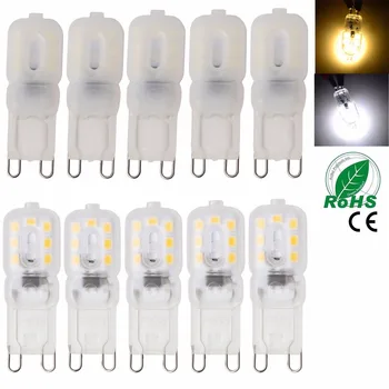 10PCS/Lots NEW mini LED 6W 110V 220V G9 Lamp Led bulb SMD 2835 Spotlight Candle Bulb Replace 40W Halogen Lamp Light