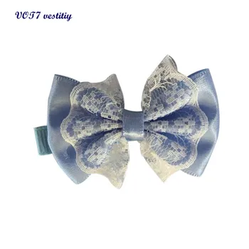 VOT7 vestitiy 2017 fashion women Cute Lace Bowknot Hair Clips Baby Girl Hairpin Child Hair Accessories Oct 10