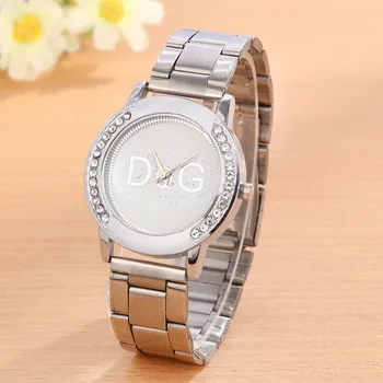 New Famous DQG Brand Quartz Watch Women Sports Gold Stainless Steel Watches Relogio Feminino Clock Casual Wristwatches