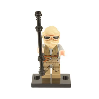 No.196 Rey Star Wars 7 diy figures Single Sale Starwars The Force Awakens Building Blocks Bricks Toys Figures For Kids