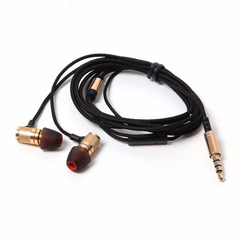 HUAST Bass Sound Metal Earphone Stereo Music Headset for iphone 6 Samsung Sony IOS Android Headphone MP3 MP4 Cable Earbuds