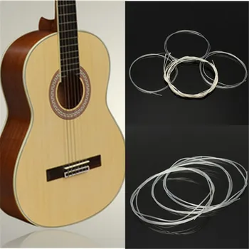 6 pcs/set Guitar Strings Nylon Silver Plating Set Super Light for Classic Acoustic Guitar Parts & Accessories