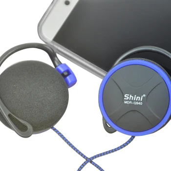 Shini Q940 Earphone With Microphone Ear Hook Stereo Sound Headphone Headset 3.5mm Sandard Jack For Smartphone Computer