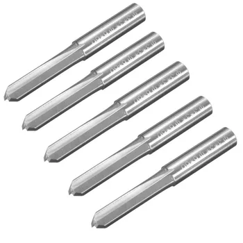 5Pcs/Set 6mm 2 Double Two Flute Straight Shank CNC Router Bit End Mill Steel Cutter Tool Milling Tools