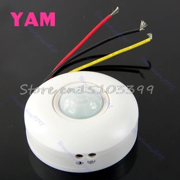 IR Infrared Motion Sensor Lamp Ceiling Wall Automatic Light Control Switch White #G205M# Quality