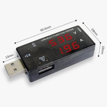 Display USB multifunction tester 3V-30V Mini Current Voltage Charger Tester USB Doctor power bank meter PTSP