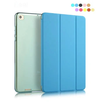 Solid Ultra Thin Cover Case for XiaoMi Mi Pad 1 Funda PU Leather Tri-folded Case Smart Wake Up Tablet Cases Cover+Stylus Pen