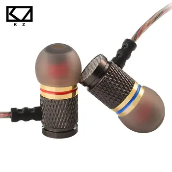 KZ-ED2 Special Edition Gold Plated Housing Earphone with Microphone 3.5mm HD HiFi In Ear Monitor Bass Stereo Earbuds for Phone