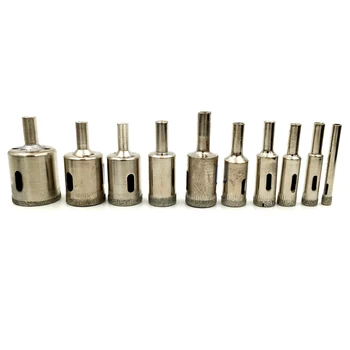 1pc/lot 6/8/10/12/14/16/18/20/22/25/30mm Diamond Coated Core Hole Saw Drill Bits Tool Cutter For Tiles Marble Glass Granite