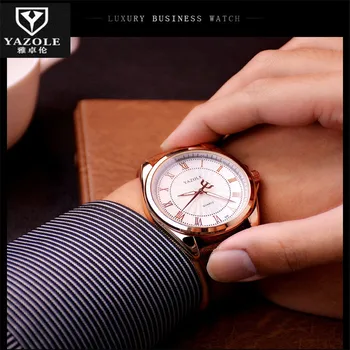 2016 Yazole Quartz Watch Men Watches Brand Luxury Business Waterproof Casual Fashion Luminous Watch Relogio Masculino C88