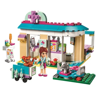 2016 New Bela 10537 203Pcs Friends Vet Clinic Model Building Blocks Kits Girls Bricks Set Toys For Children Lepin