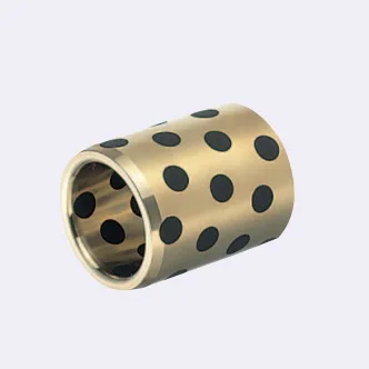 JDB 152737 oilless impregnated graphite brass bushing straight copper type, solid self lubricant Embedded bronze Bearing bush