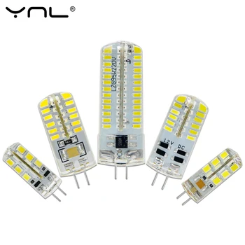 YNL LED G4 3014 SMD 3W 2W 1W DC 12V G4 LED Lamp 20W halogen lamp g4 led 12v Corn Bulb Silicone Lamps Chandeliers Lighting