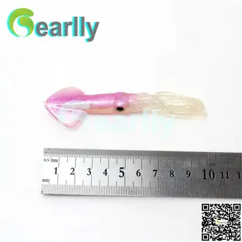 30 pcs/set 2 color promotion10cm soft squid jigs pesca fishing product china