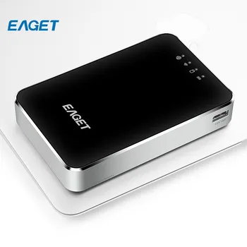 EAGET A86 1TB Wireless USB 3.0 High-Speed External Hard Disk Drives HDD 3G Router 3000mA Polymer Mobile Phone Power Bank