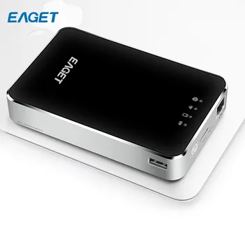 EAGET A86 1TB Wireless USB 3.0 High-Speed External Hard Disk Drives HDD 3G Router 3000mA Polymer Mobile Phone Power Bank