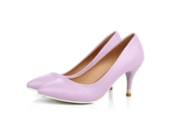 Brand New Purple Blue Pink Beige High Heels Women Nude Pumps Ladies Formal Shoes AYD11 Plus Big Size 32 43 10 Wholesales