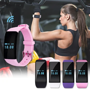 1pc women lady smart watches sports outdoor wristwatches Bluetooth GPS fashion clocks wristband rectangle shape silicone belt H4