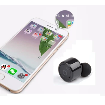 Aitmexcn Twins Bluetooth CSR 4.2 Mini Earphone Wireless Stereo Handfree In-ear Earbuds Earphones for Iphone Music Sport Driving