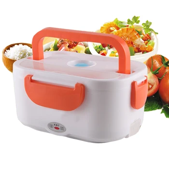 Portable Heated Lunch Box for kids 220V Electric Heat Double-layer heating Hot Rice milk Cooker Truck Oven Cooker Food Warmer