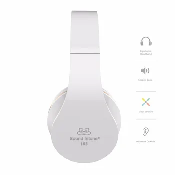 Sound Intone I65 Wired Headphones with Microphone Over Ear Headphone Bass HiFi Sound Music Stereo Headset for iPhone Xiaomi Sony