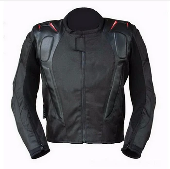 Wholesale Top Professional motorcycle racing riding jacket Black Waterproof Oxford motocross jacket with hump size S-XXXL