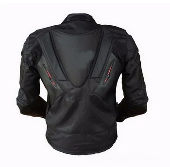 Wholesale Top Professional motorcycle racing riding jacket Black Waterproof Oxford motocross jacket with hump size S-XXXL
