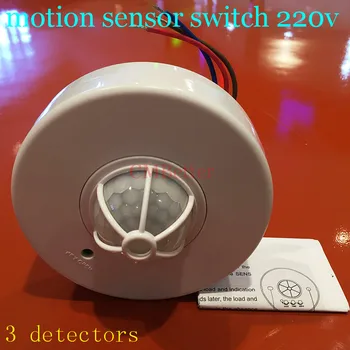 New 220v motion detector led pir 360 led light pir motion sensor 360 degree pir motion sensor detector led sensor switch CM003