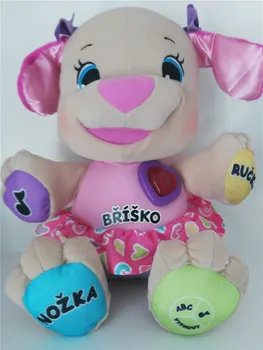 Czech Singing Toy Czekh Speaking Puppy Musical Baby Girl Toys Stuffed Dog Doll