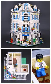 Bevle Store LEPIN 15018 3196Pcs with original box Street View series Sunshine Hotel Building Blocks Bricks Children Toys 10196