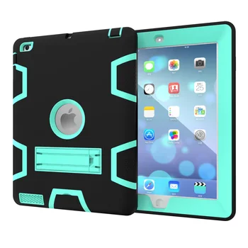 CTRINEWS For Apple iPad 4 3 2 Armor Shockproof Heavy Duty Silicone Hard Cover for iPad 2/3/4 Tablet PC Protective Fundas Case