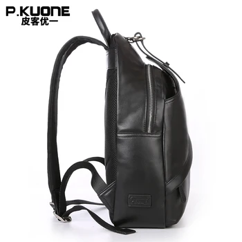 P.KUONE Brand Black Monster Eye Backpack Printing School Funny Bag Leather Backpack For Teenage Girls Mochila Escolar sac a dos