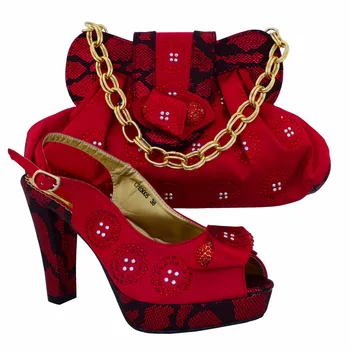 Italian Shoes With Matching Bags For Party Elegant (CP63005) African Shoes And Bags Set for Wedding