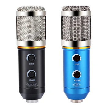 Audio Wired Microphone MK - F200FL 3.5mm Sound Recording Condenser Microphone with Shock Mount Holder Clip for KTV Karaoca
