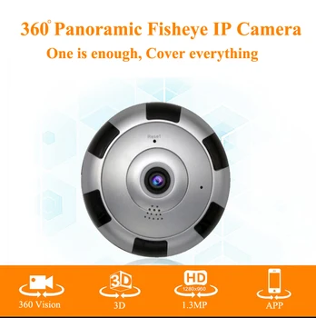 1.3MP 960P 3D VR IP Camera Wifi Night Vision Fisheye Baby Monitor Panorama Wireless CCTV Smart Camera Security P2P APP View