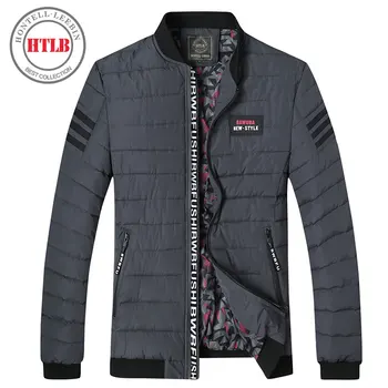 HTLB Men's Parkas Coat Fleece Liner Winter Jacket Men Outerwear Brand Parka Thick Warm Casual Fashion Coats Jackets