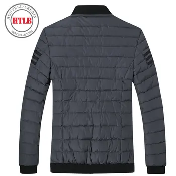 HTLB Men's Parkas Coat Fleece Liner Winter Jacket Men Outerwear Brand Parka Thick Warm Casual Fashion Coats Jackets