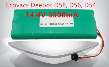 Ecovacs deebot Vacuum Battery 3500mAh 14.4V for Ecovacs Deebot D54 Deepoo D56 D58 Deepoo 540 550 560 570 580