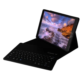 Detachable Magnetic Wireless Bluetooth V3.0 Keyboard Klavye Teclado Sem Fio with PU Leather Case Cover Stand for iPad Pro 12.9