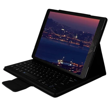 Detachable Magnetic Wireless Bluetooth V3.0 Keyboard Klavye Teclado Sem Fio with PU Leather Case Cover Stand for iPad Pro 12.9